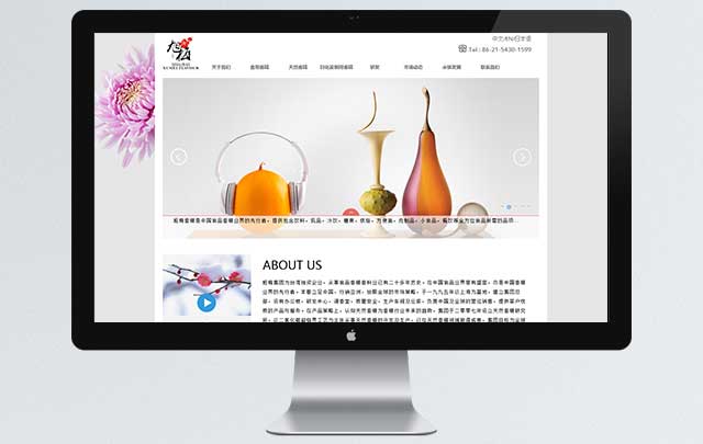 上海香精有限公司 網站設計