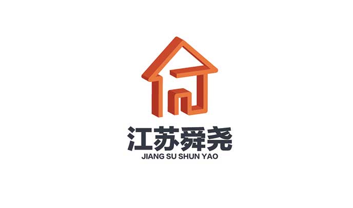 江蘇舜堯建設工程有限公司項目標志設計-建筑logo形象設計品牌