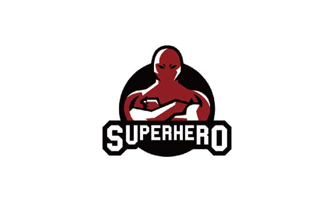 superhero標志logo設計-VIS視覺形象系統設計